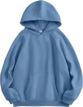 ANRABESS Women Hoodies Oversized Fleece Long Sleeve Comfy Casual Basic Pullover Sweatshirts 2025 Fall Outfits Y2K Clothes