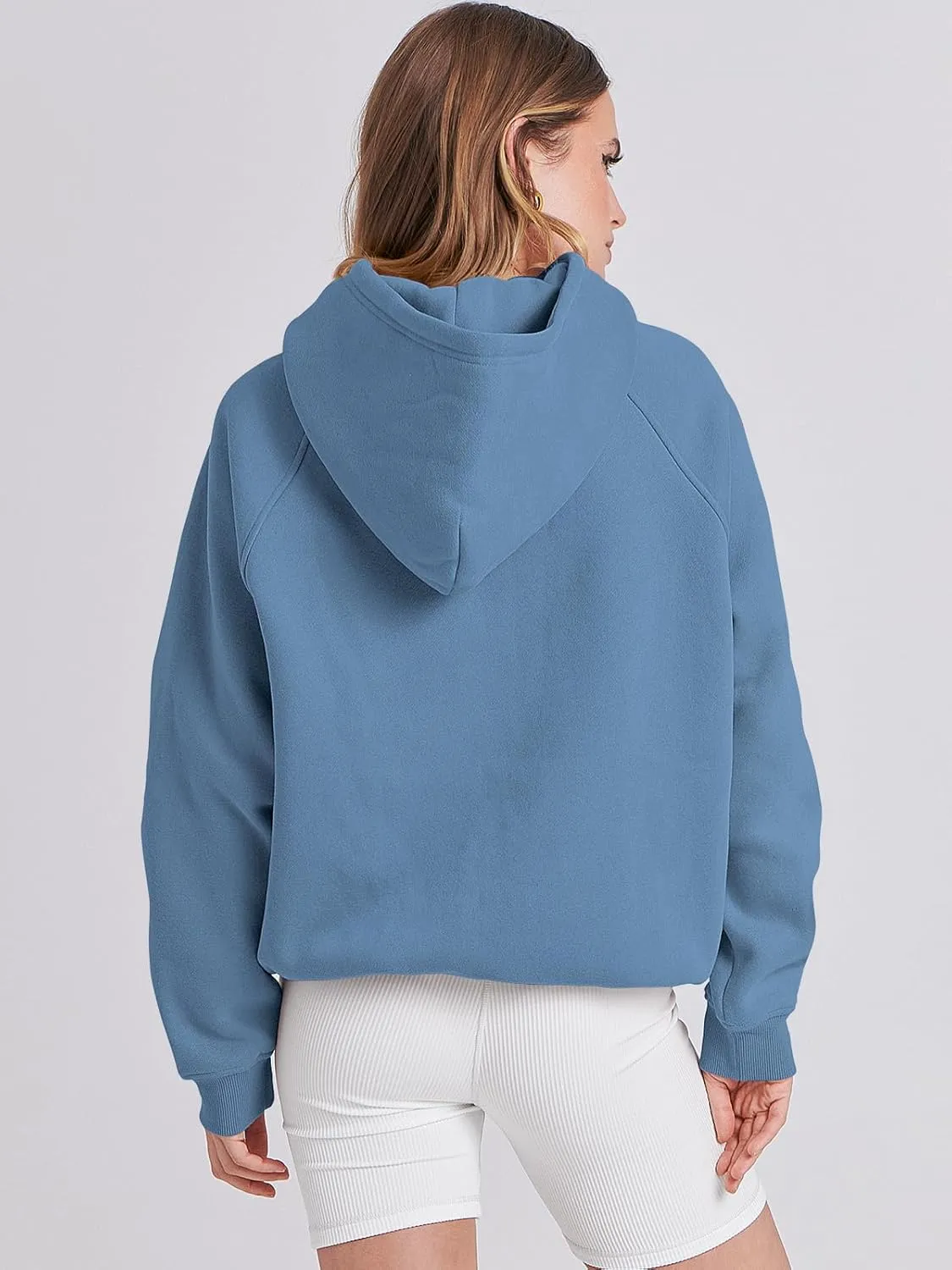 ANRABESS Women Hoodies Oversized Fleece Long Sleeve Comfy Casual Basic Pullover Sweatshirts 2025 Fall Outfits Y2K Clothes
