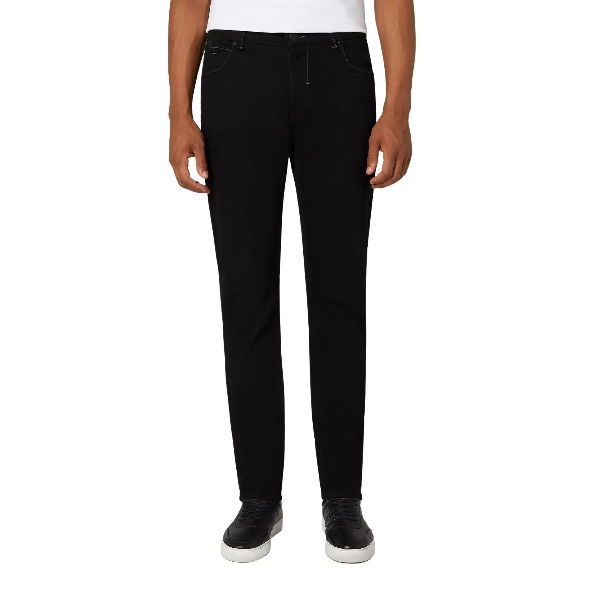 Apollo Power Stretch Slim Jeans - Black Denim