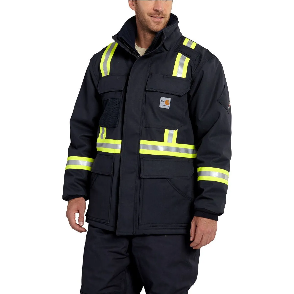 Carhartt Men's Dark Navy Flame-Resistant Extremes Arctic Coat