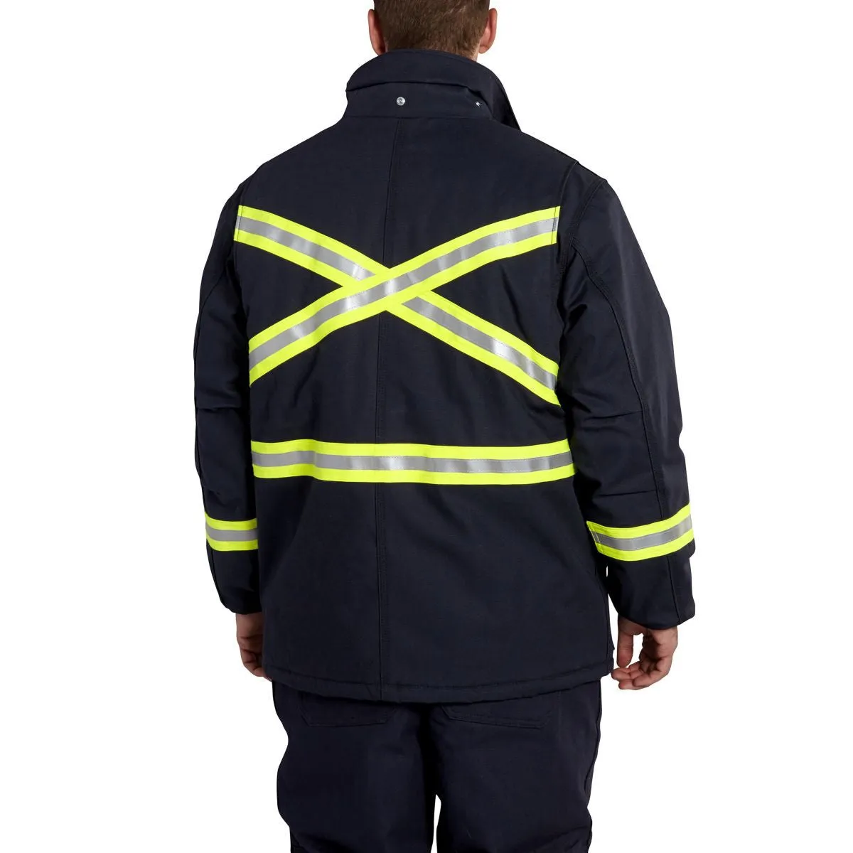 Carhartt Men's Dark Navy Flame-Resistant Extremes Arctic Coat