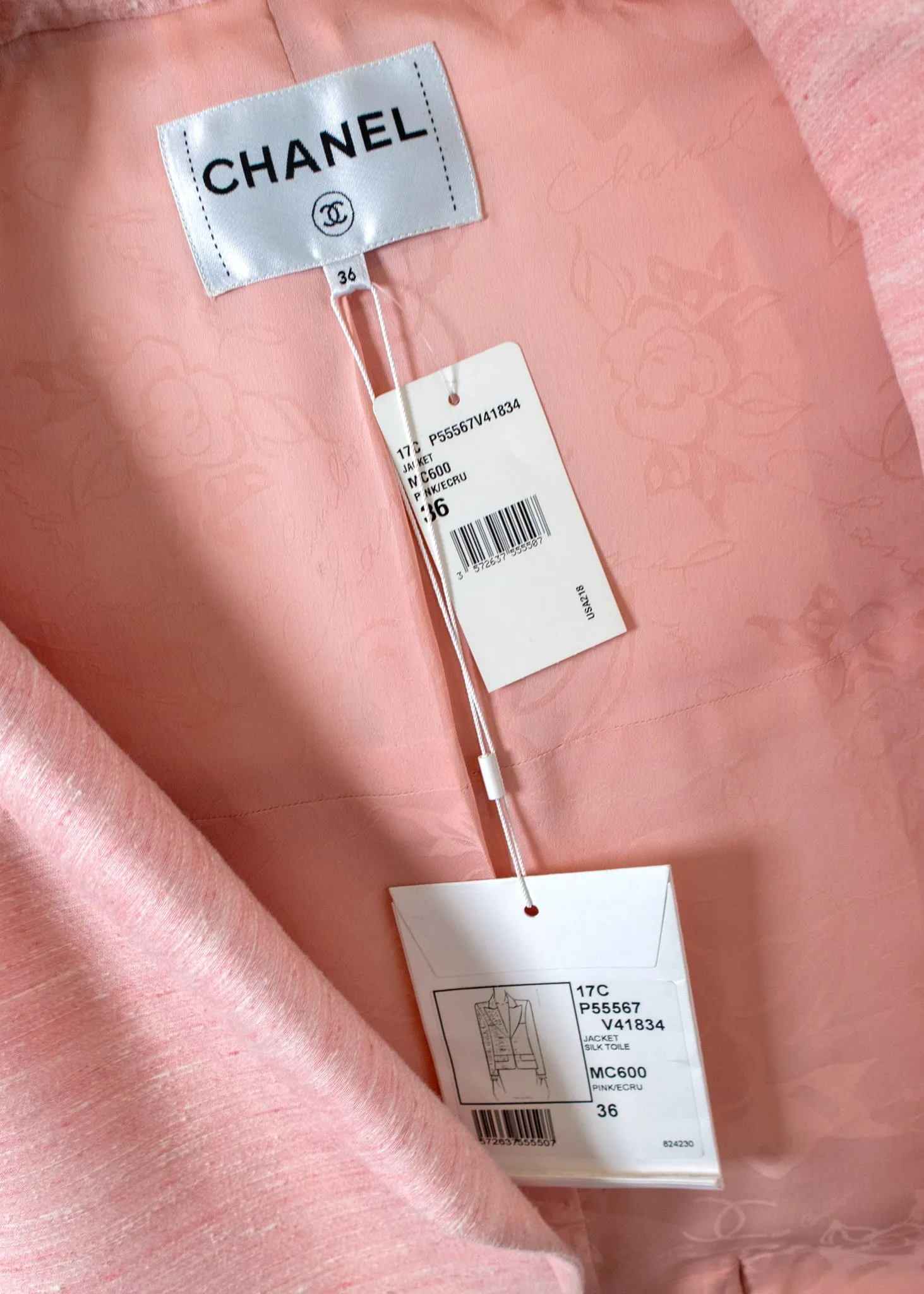 Chanel Cuba Runway Pink Silk Blazer