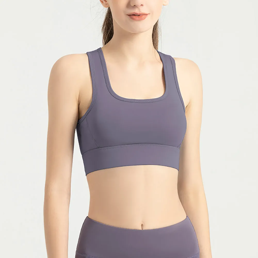 Compress & Compact Sports Workout Yoga Bra Wireless Supportive Crop Tank Tops