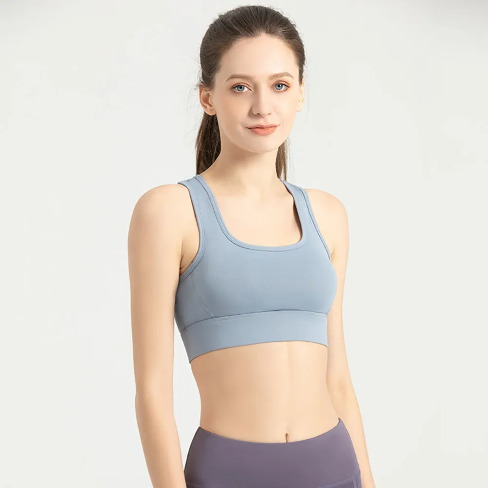 Compress & Compact Sports Workout Yoga Bra Wireless Supportive Crop Tank Tops