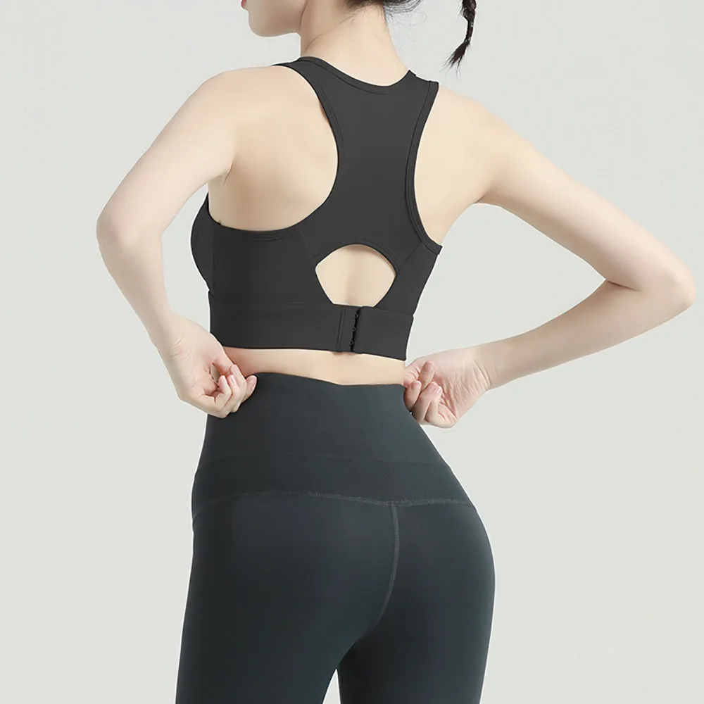 Compress & Compact Sports Workout Yoga Bra Wireless Supportive Crop Tank Tops