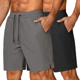 COOFANDY Men's 3 Pack Athletic Running Shorts Gym Workout Short Quick Dry Sports Short with Pockets