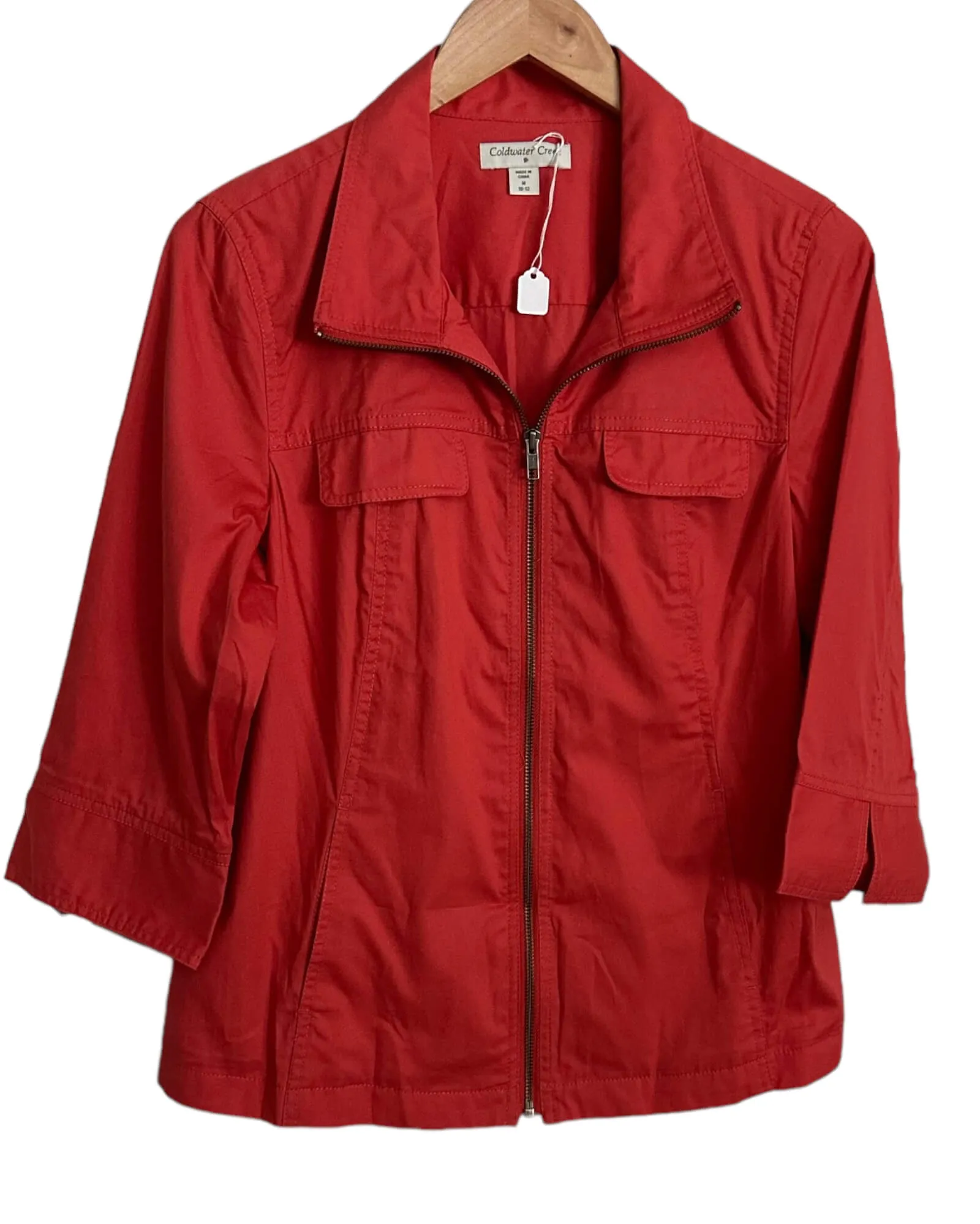 Dark Autumn Toasted Orange Twill Jacket