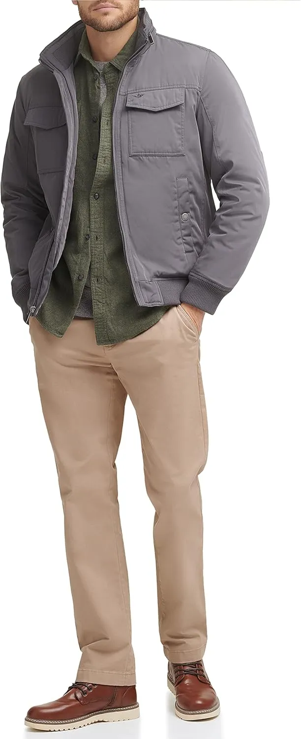 Dockers Men's Quilted Lined Flight Bomber Jacket