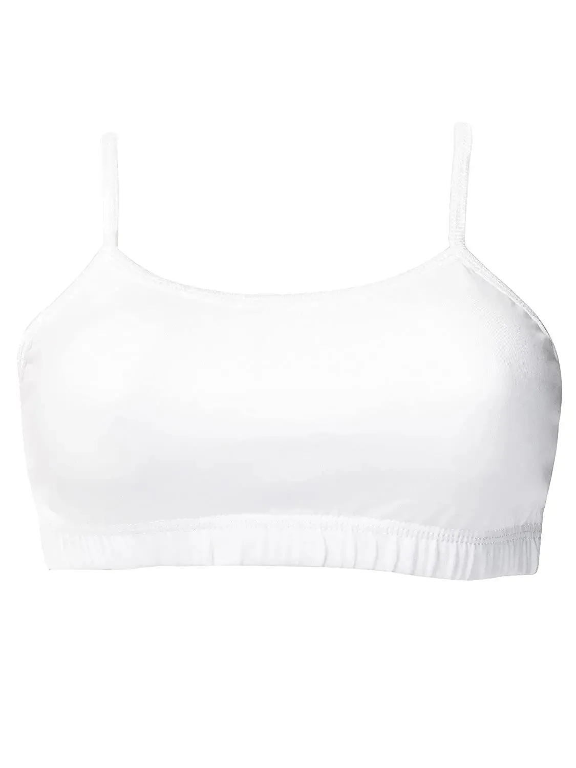 Double-Layer Thin Strap Cotton Yoga Bra | Non-Padded Bra | Solid Black & White
