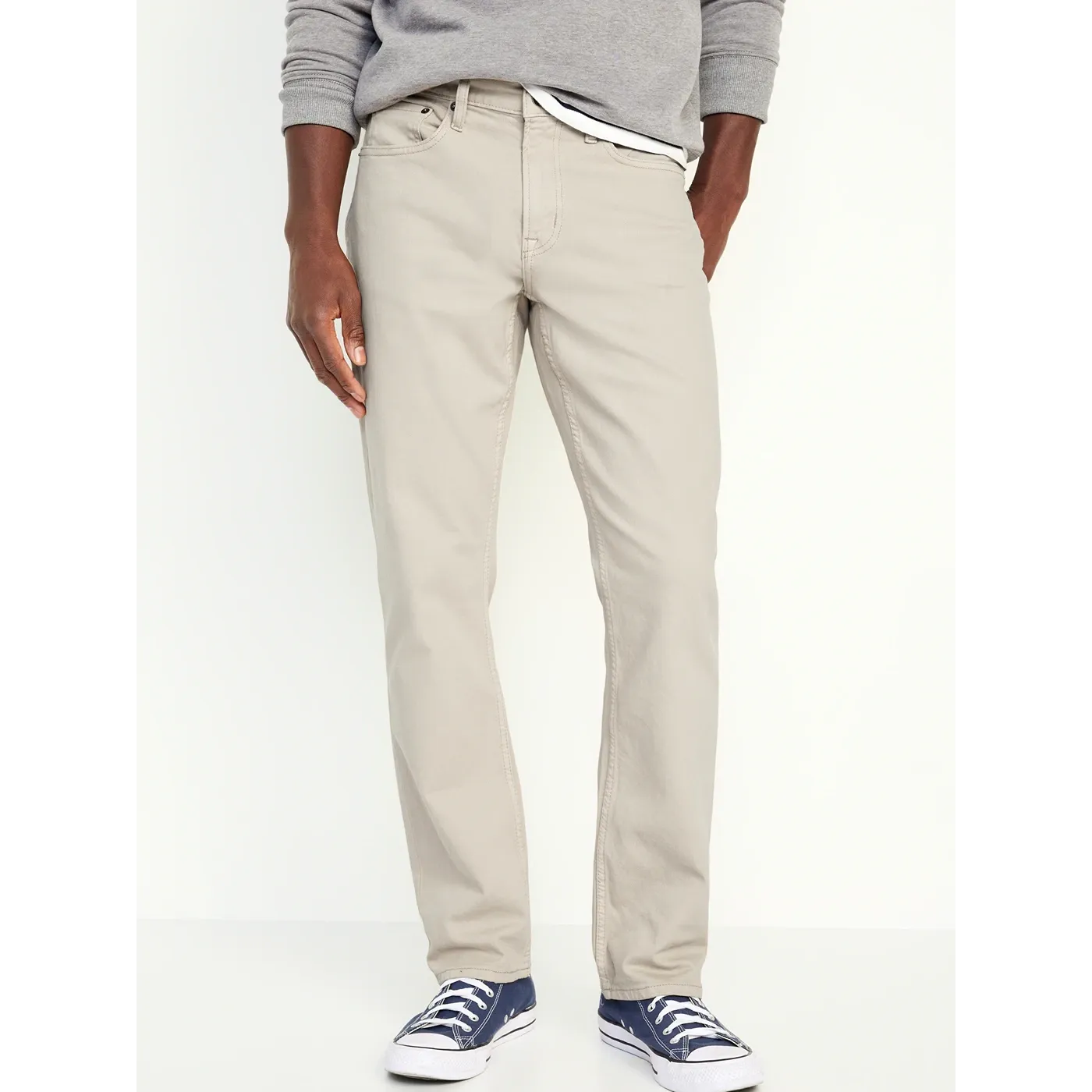 Ecru Slim Fit Flex Jeans
