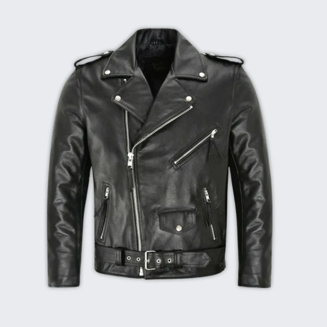 Elvis Presley Inspired Men's Leather Jacket - Classic & Comfortable