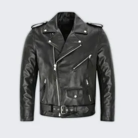 Elvis Presley Inspired Men's Leather Jacket - Classic & Comfortable