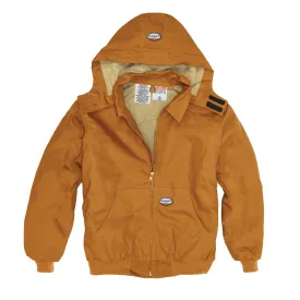Flame Resistant Hooded Brown Duck Mod Acrylic Insulation Coat BJFQ2206