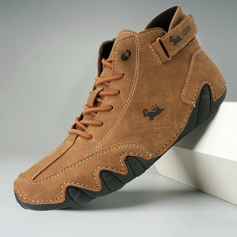 High-Quality Leather Sneakers: Comfortable Casual Shoes for Men