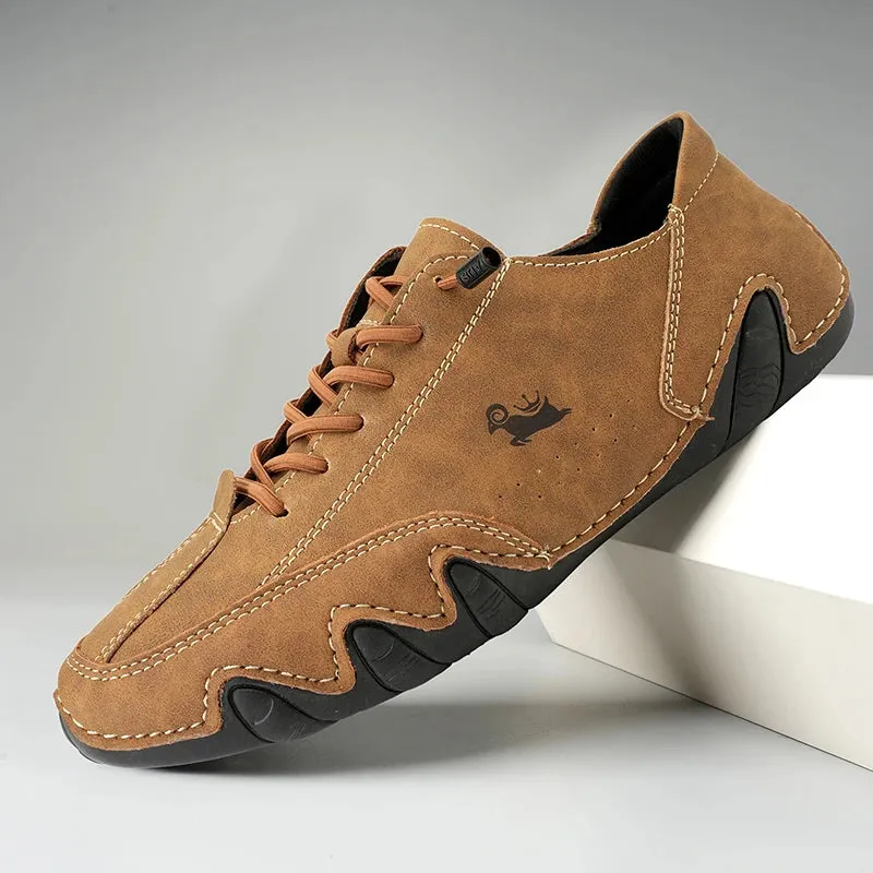 High-Quality Leather Sneakers: Comfortable Casual Shoes for Men