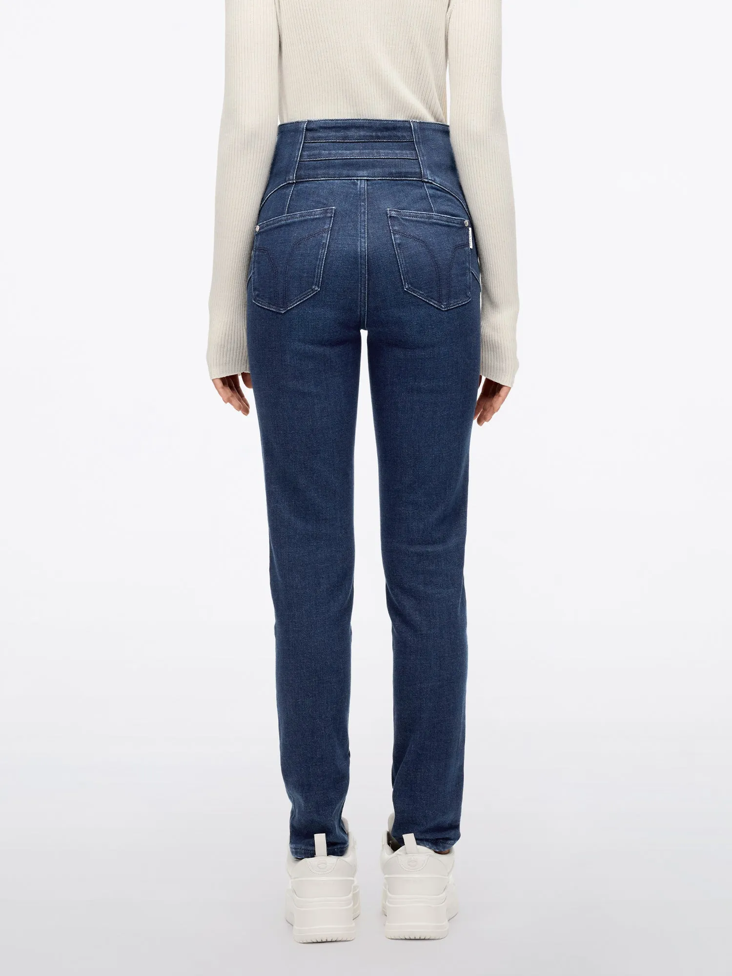 High Waisted Slim Fit Jeans