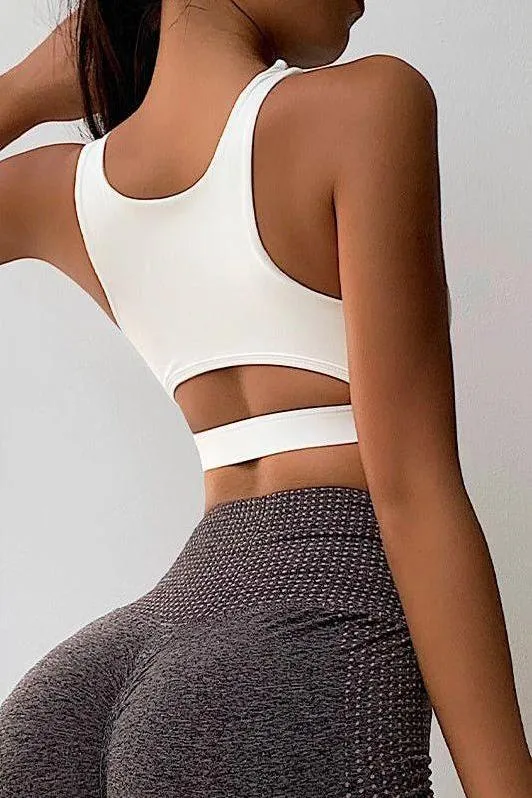 Hollow sport bra