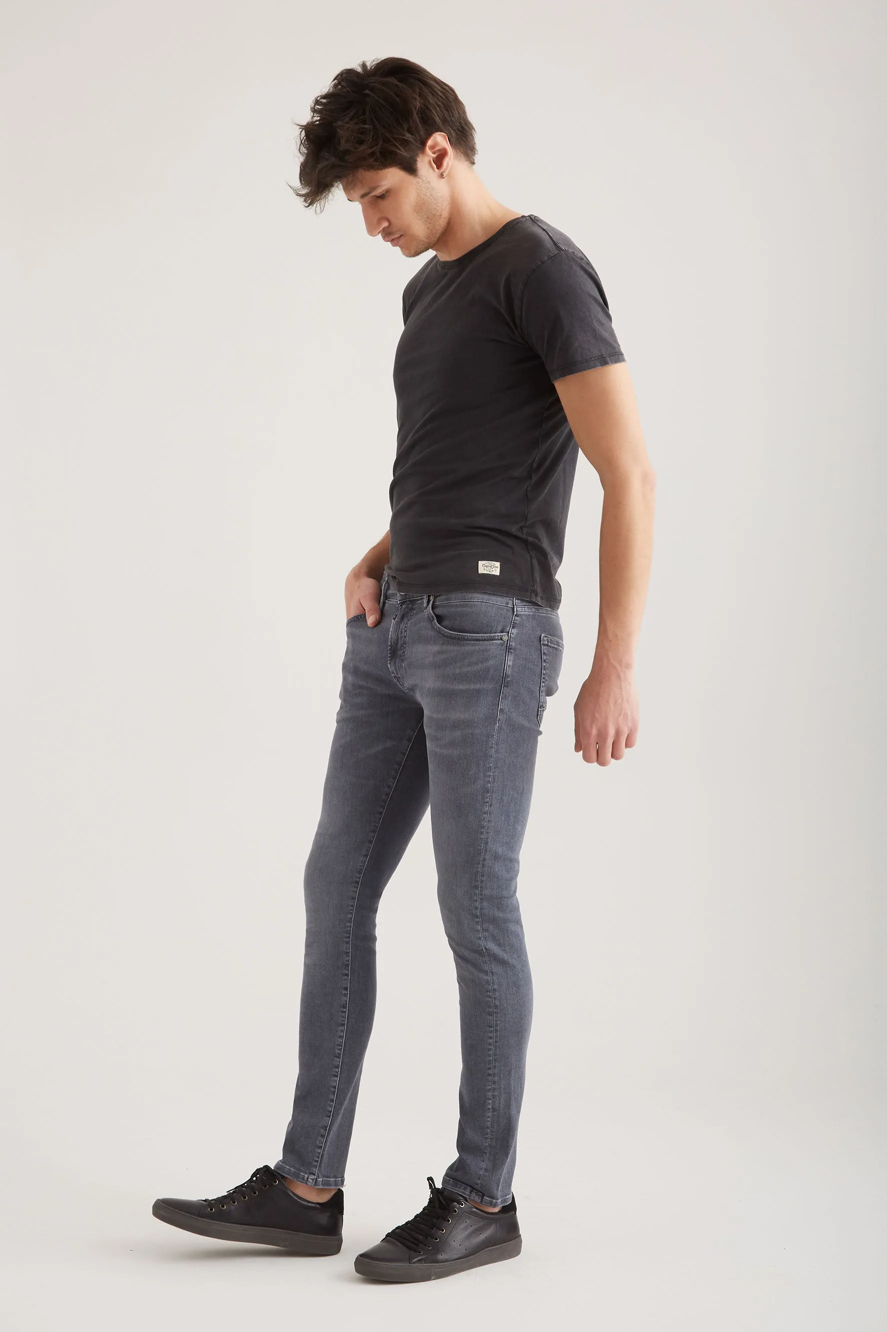 Leo - Slim Fit Stretch - Smoke Grey