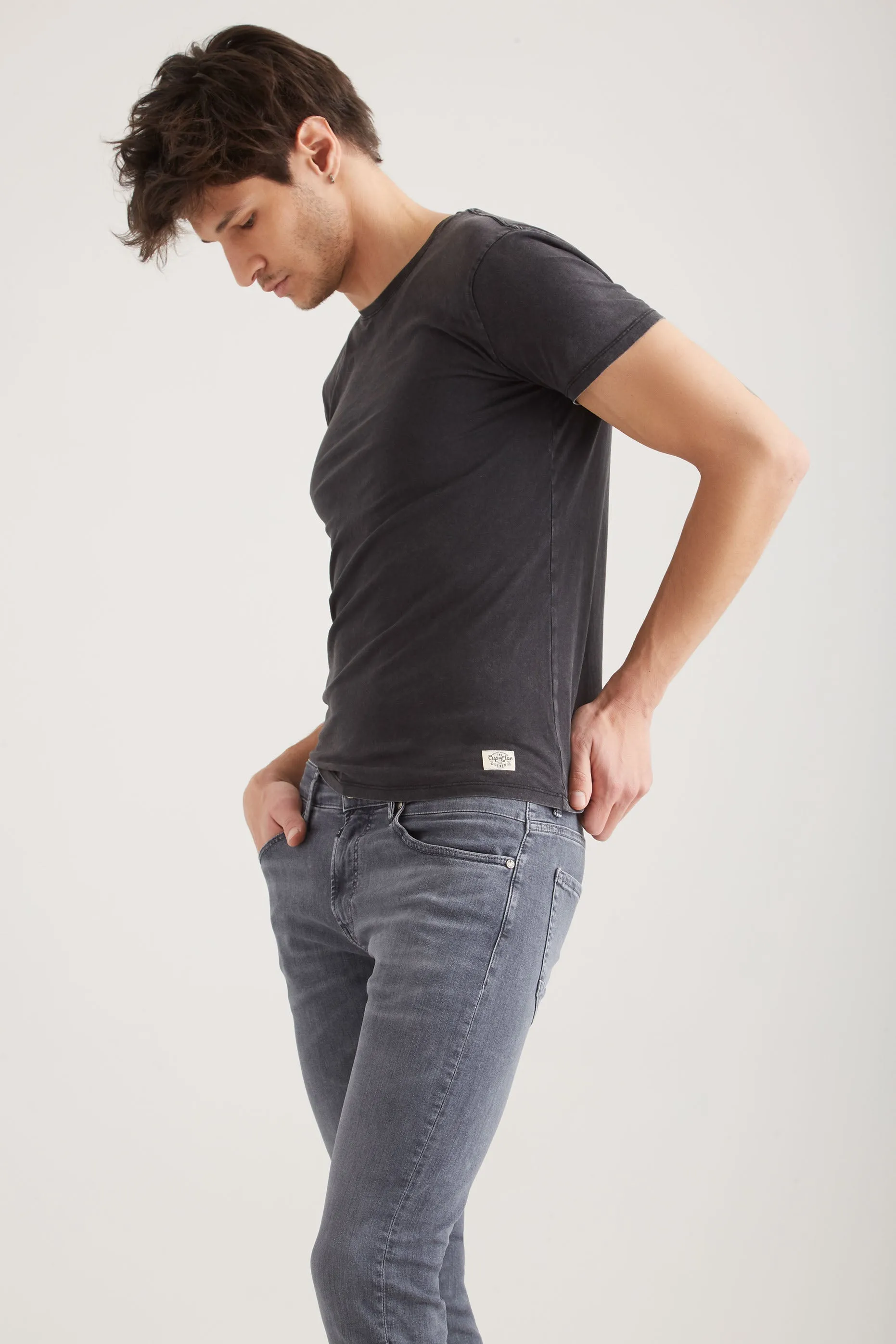 Leo - Slim Fit Stretch - Smoke Grey
