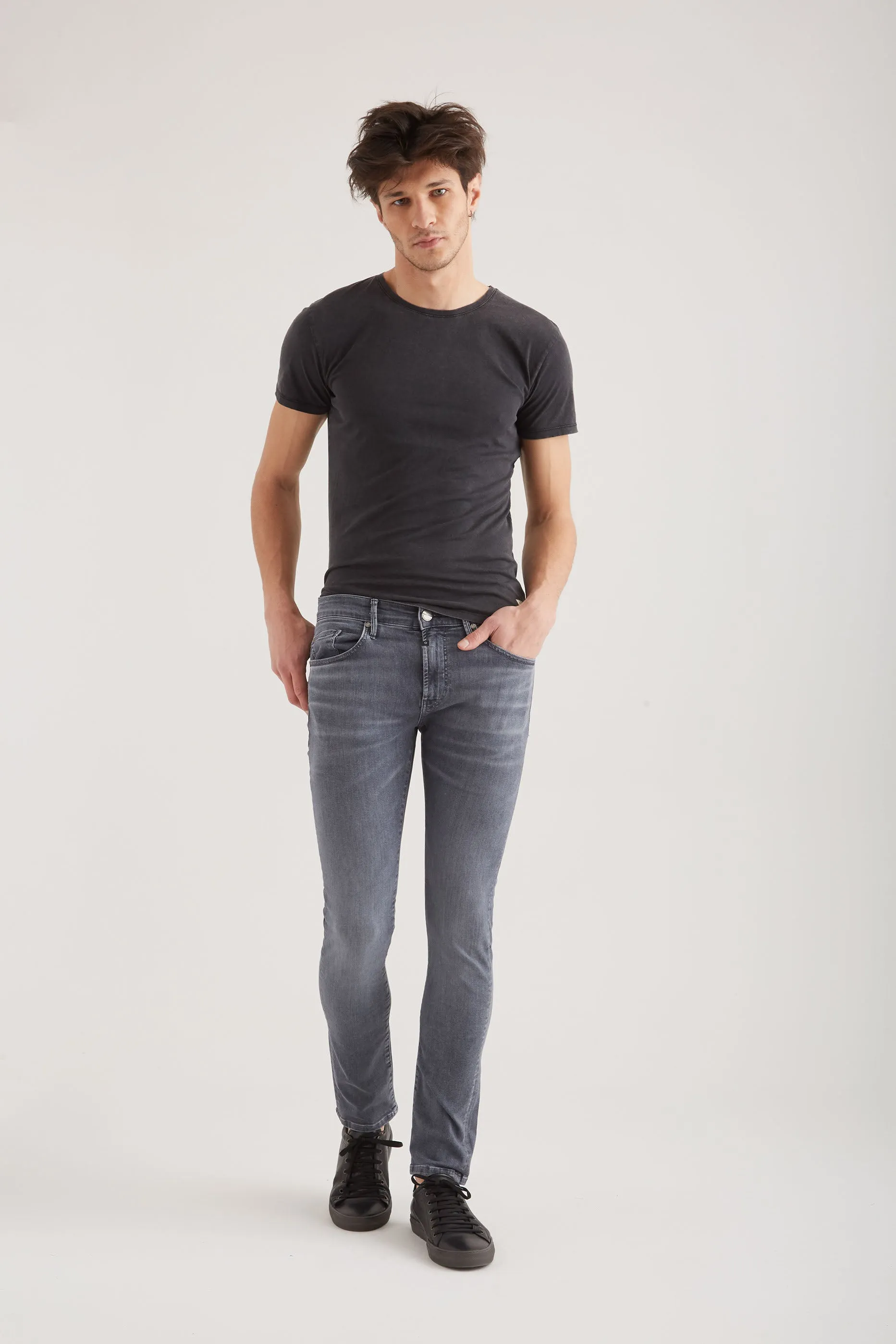 Leo - Slim Fit Stretch - Smoke Grey