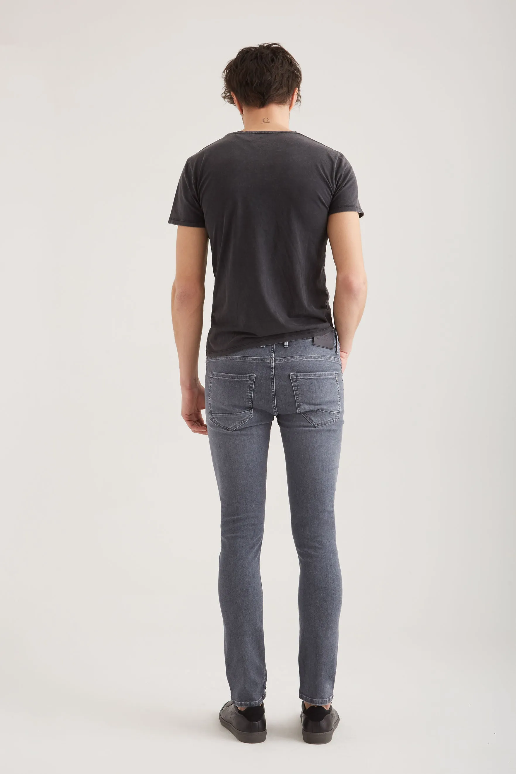 Leo - Slim Fit Stretch - Smoke Grey