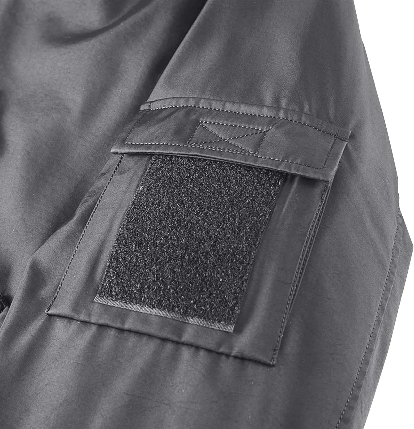 Men's Bomber JacketCausal Oversized Winter Bomber Jacket Men Warm Big and Tall Elastic Cuff Windproof Quilted Jacket