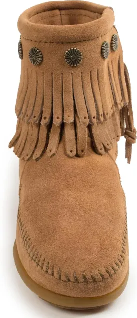 Minnetonka Women's Double-Fringe Side-Zip Boot