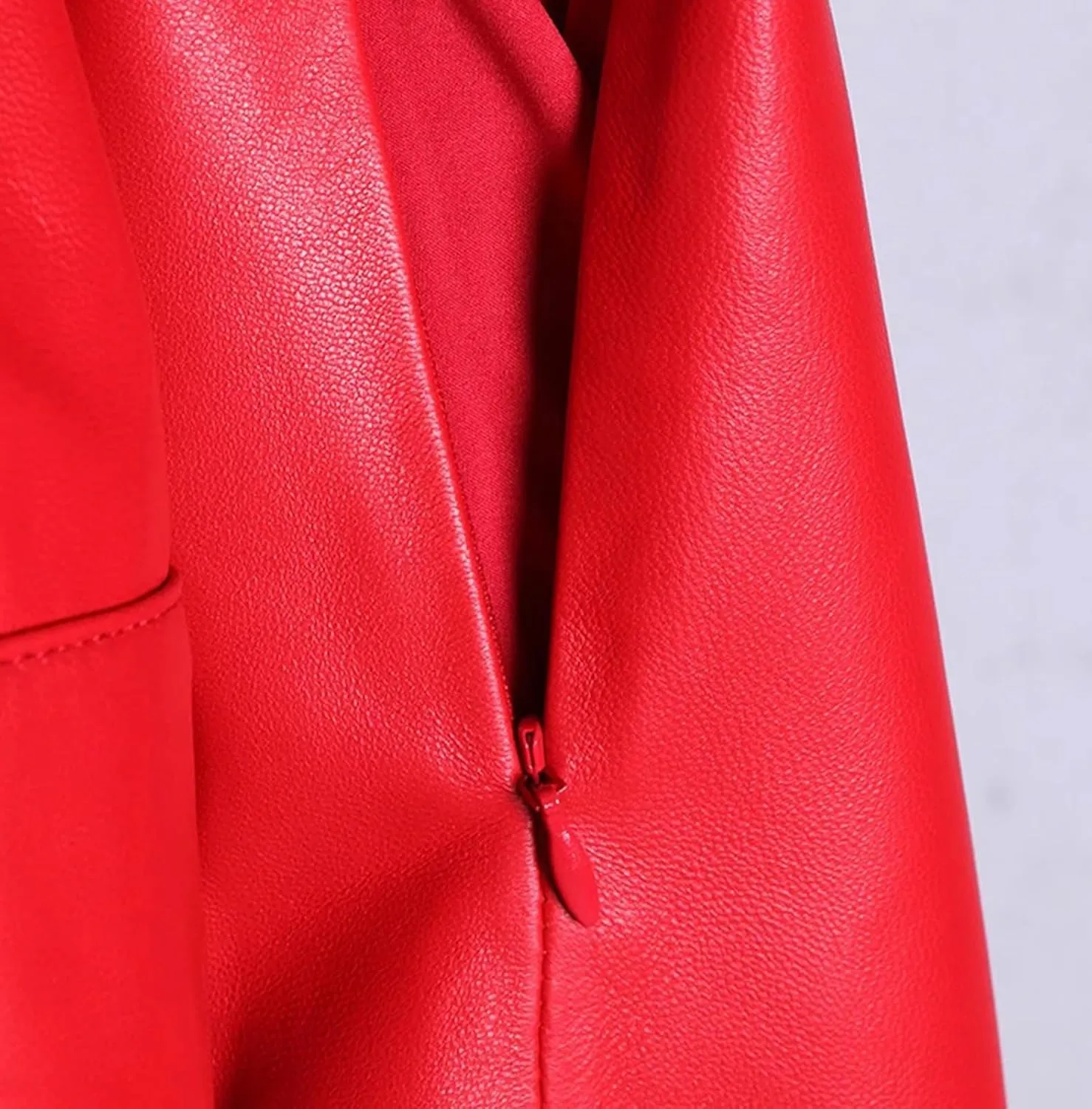 Pu Leather Trench Coat For Women Extra Long Skirted Elegant Overcoat