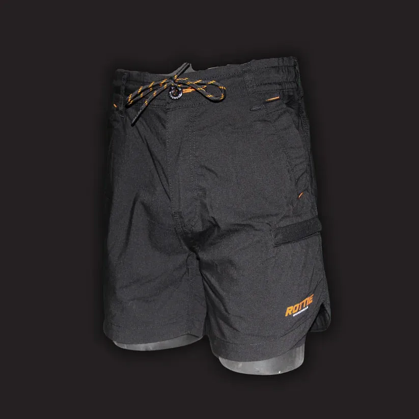 Rottie-Flex Lightweight Ripstop Elastic Waist Work Short RWS9