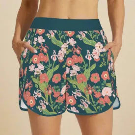 Seychelles 3" Floral Swim Shorts Board Shorts - Pockets, Lined