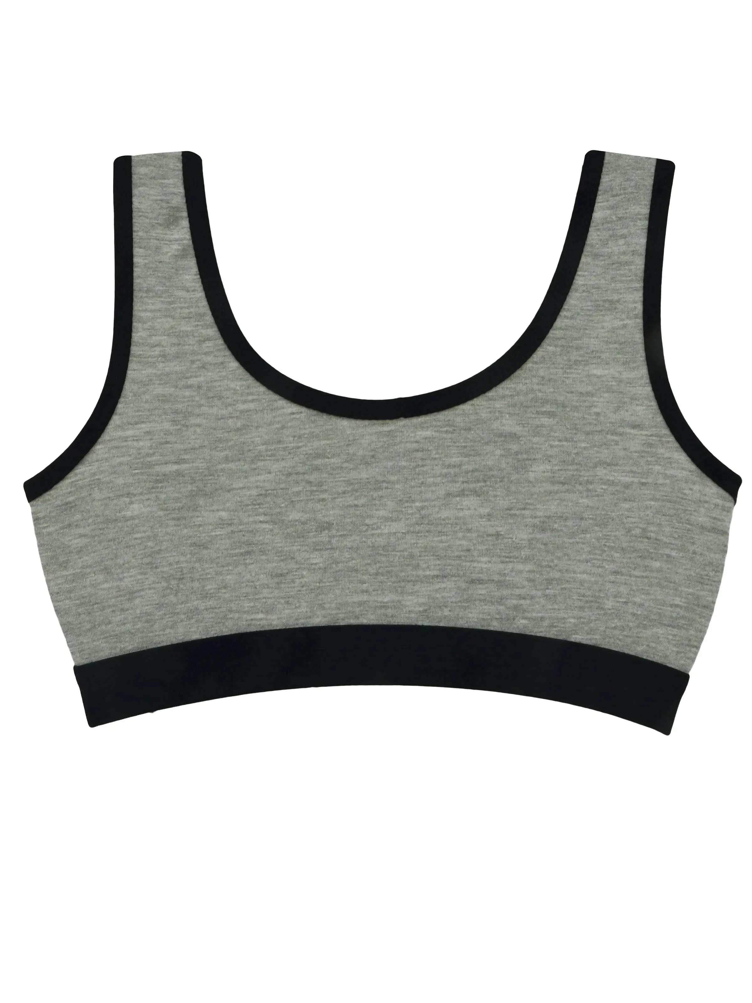 Single-Layer Broad Strap Cotton Athletic Bra | Non-Padded Beginner Bra | Printed & Solid Bra