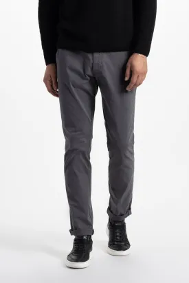 Soft Cloth Chino in Stretch Twill - Shadow