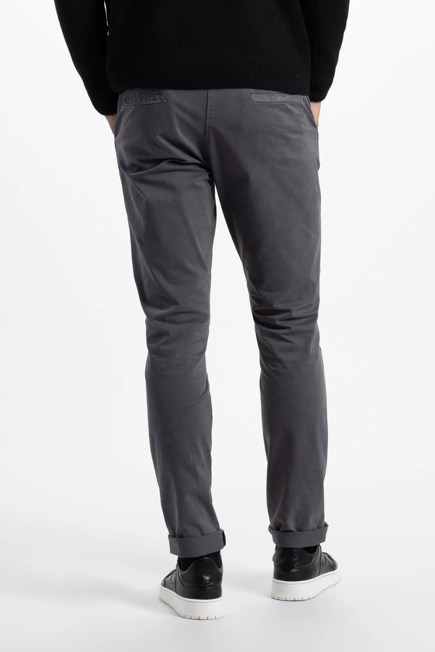 Soft Cloth Chino in Stretch Twill - Shadow