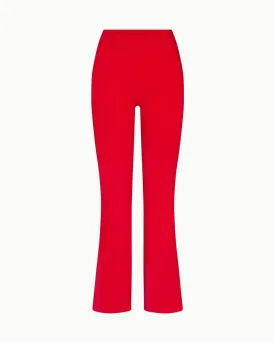 Sueded Stretch Low Rise Pant | Tomato