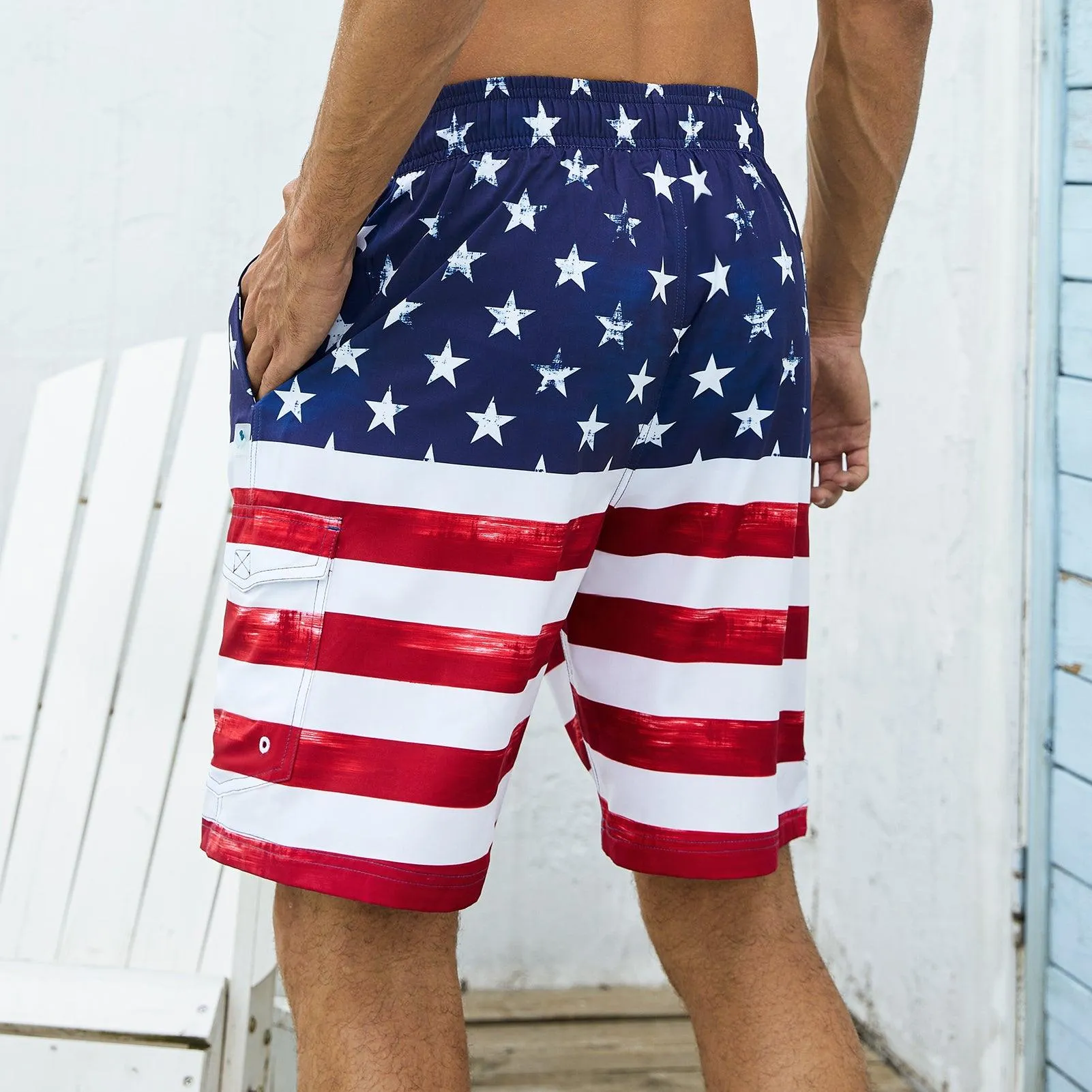 WILDBREATH Men's Quick Dry UPF 50  Lightweight Swim Trunk