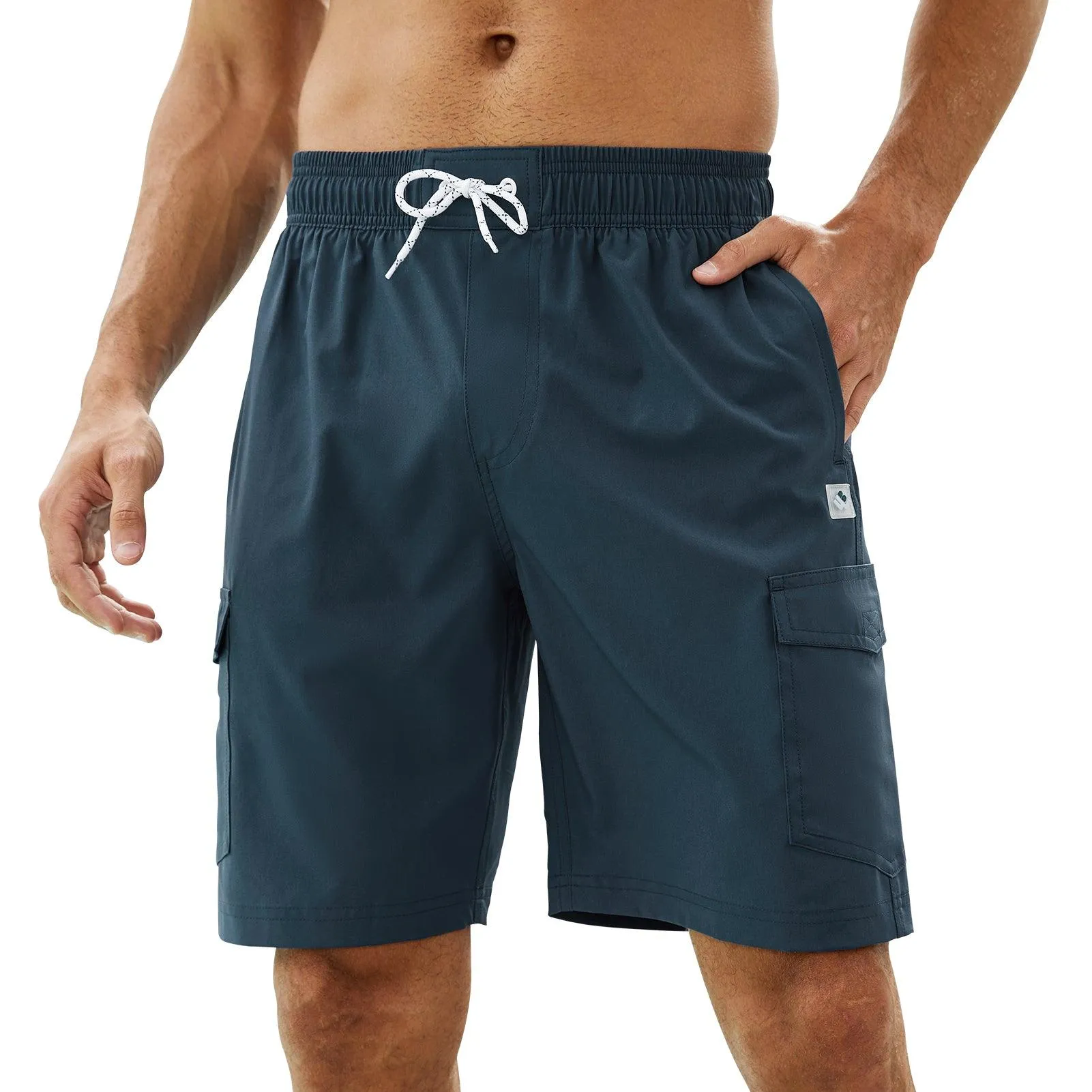 WILDBREATH Men's Quick Dry UPF 50  Lightweight Swim Trunk