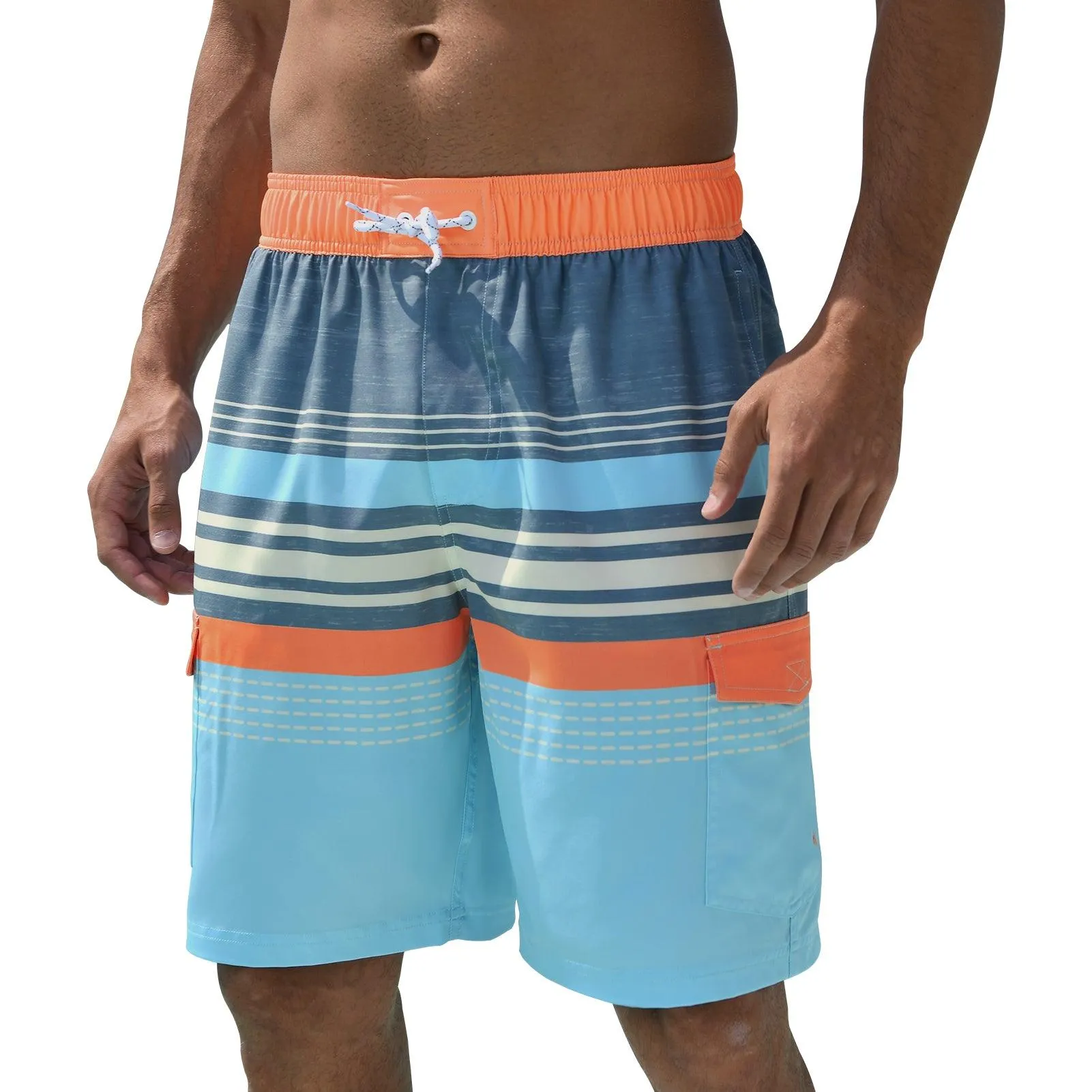 WILDBREATH Men's Quick Dry UPF 50  Lightweight Swim Trunk