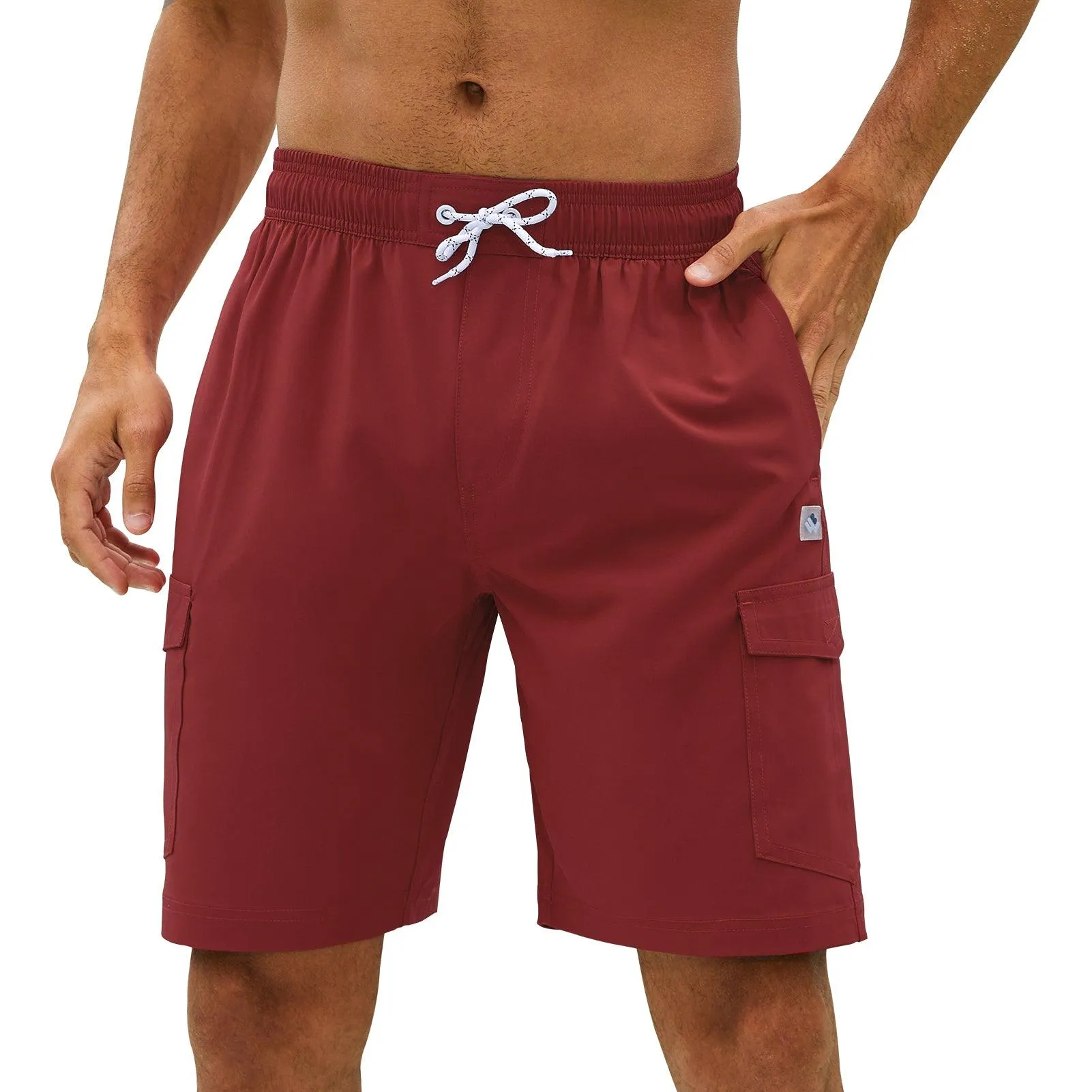 WILDBREATH Men's Quick Dry UPF 50  Lightweight Swim Trunk