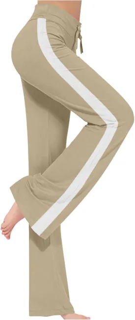 Women Yoga Pants Long Modal Comfy Drawstring Trousers Loose Straight Leg Yoga Running Athletic Lounge Pants